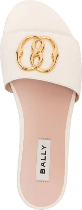 Bally Ghis leather mules White