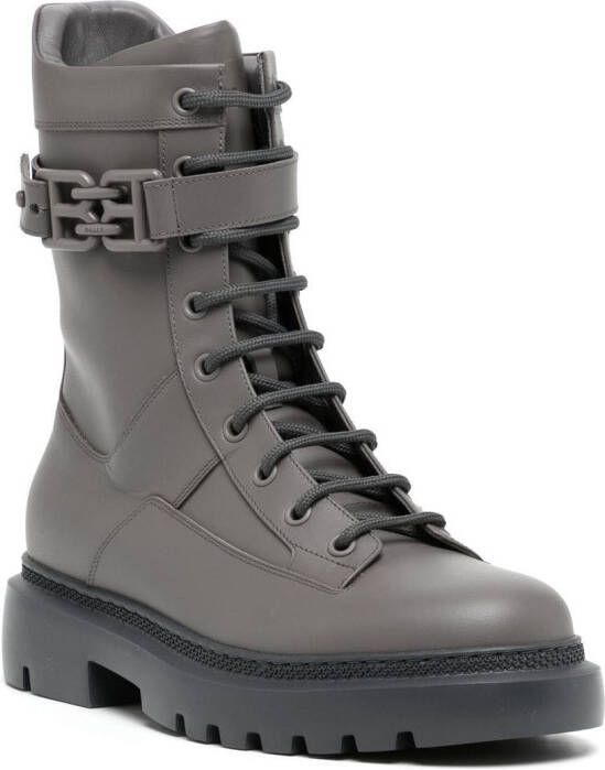 Bally Gioele leather boots Grey