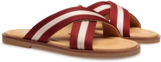 Bally Glide crossover-strap sandals Red