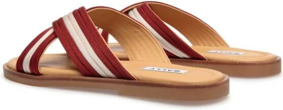 Bally Glide crossover-strap sandals Red