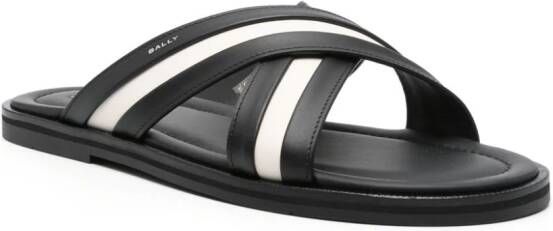 Bally Glide leather sandal Black