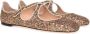 Bally glitter-embellished ballerina shoes Gold - Thumbnail 2