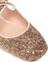 Bally glitter-embellished ballerina shoes Gold - Thumbnail 4