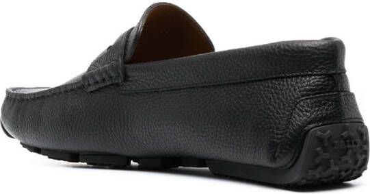 Bally grained-texture leather loafers Black