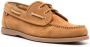 Bally grosgrain-tab suede boat shoes Brown - Thumbnail 2