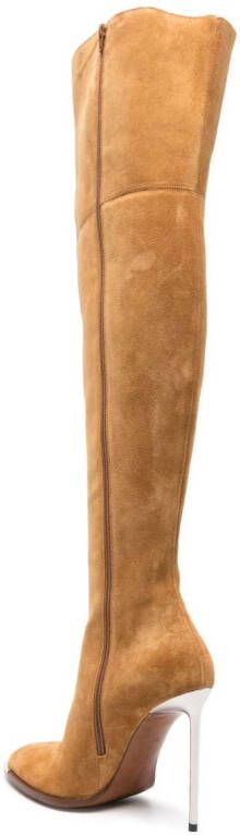 Bally Hedy 105mm suede boots Neutrals