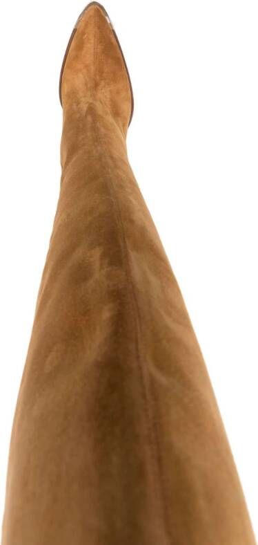 Bally Hedy 105mm suede boots Neutrals