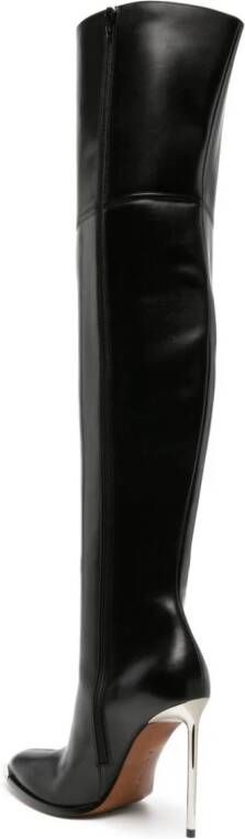 Bally Hedy 105mm thigh-high leather boots Black