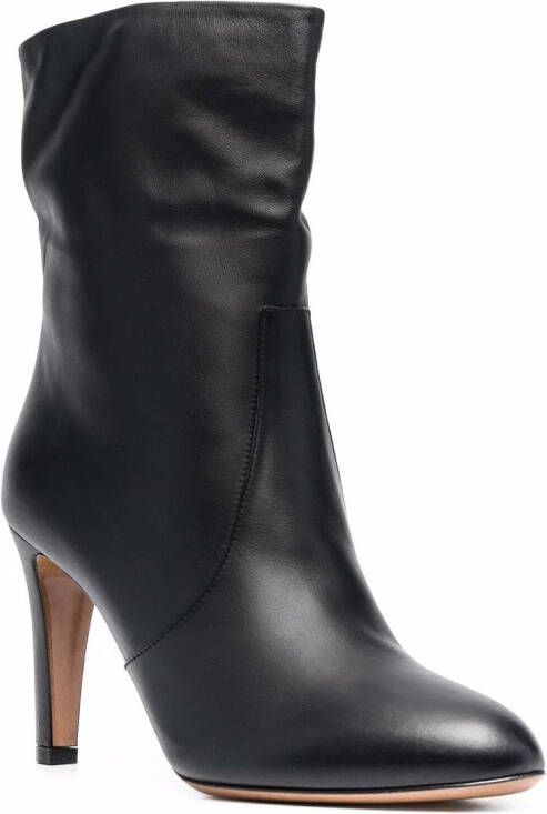 Bally heeled leather boots Black