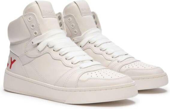 Bally high-top leather sneakers White