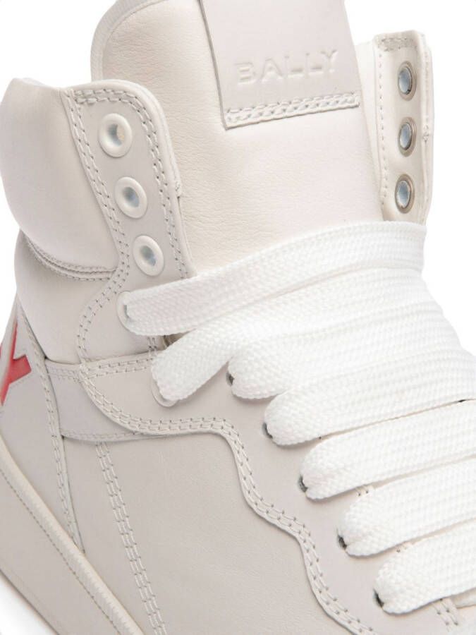 Bally high-top leather sneakers White