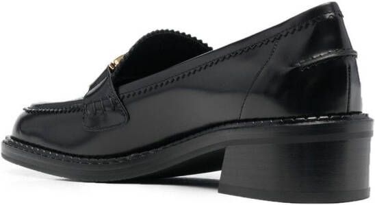 Bally horsebit-plaque loafers Black