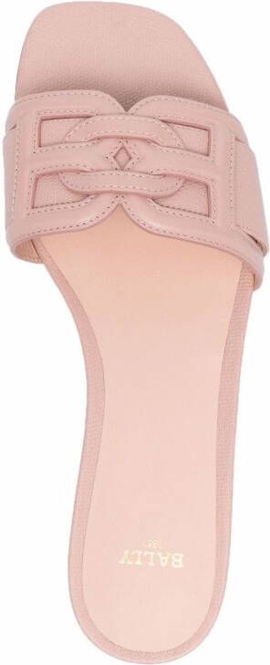 Bally interlocking logo sandals Neutrals