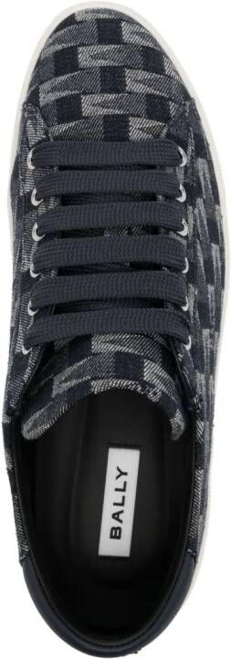 Bally jacquard lace-up sneakers Black