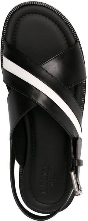 Bally Jamilo crossover-straps leather sandals Black