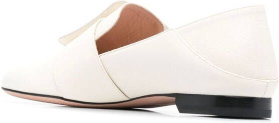 Bally Janelle buckle loafers White