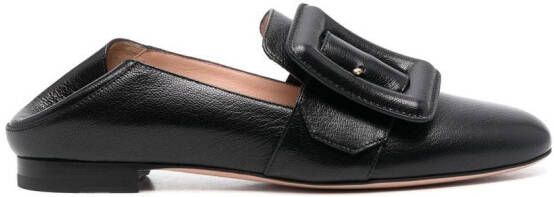 Bally Janelle buckled leather loafers Black