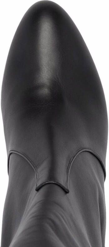 Bally knee-high leather boots Black