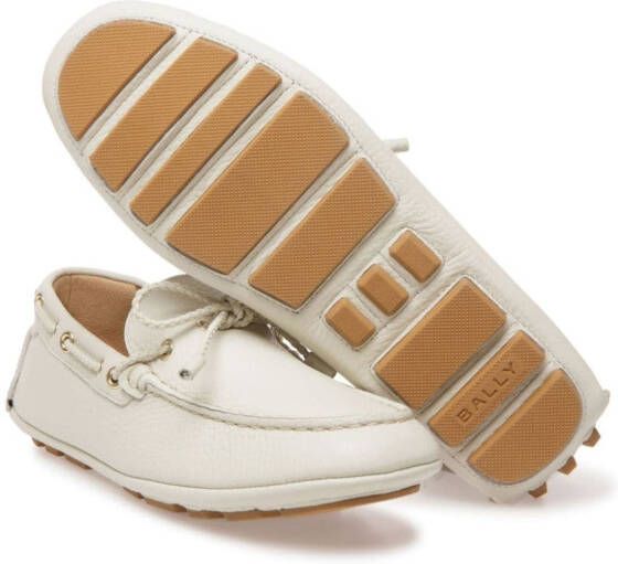 Bally Kyan leather loafers White