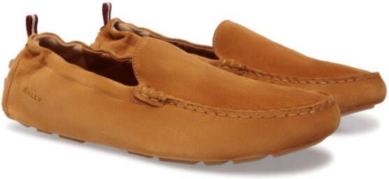 Bally Kyler suede loafers Brown