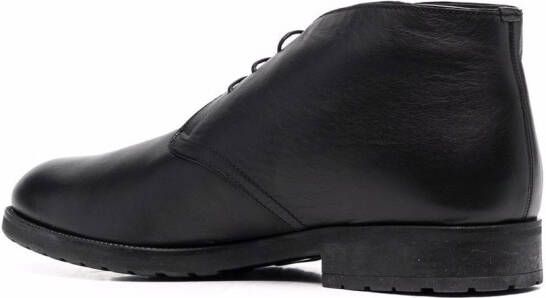 Bally lace-up leather ankle boots Black