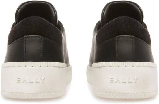 Bally lace-up logo-plaque sneakers Black