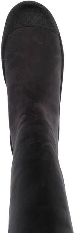 Bally lambskin mid calf boot Black