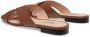 Bally Larise flat leather sandals Brown - Thumbnail 3