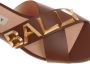 Bally Larise flat leather sandals Brown - Thumbnail 4