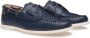 Bally leather boat shoes Blue - Thumbnail 2