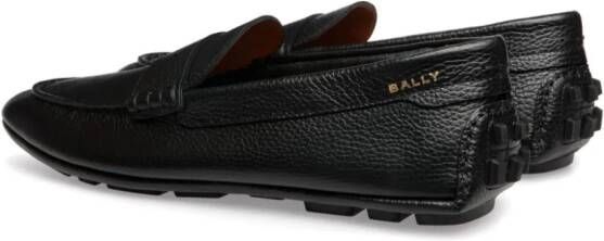 Bally leather driving shoes Black