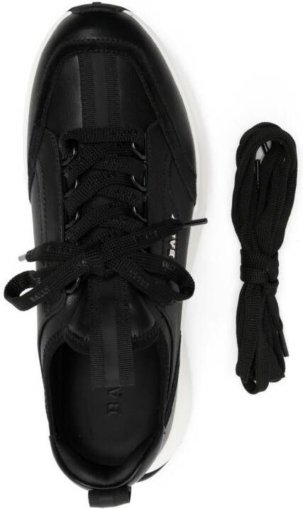 Bally leather lace-up sneakers Black