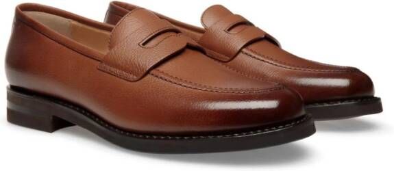 Bally leather penny loafers Brown