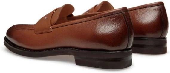 Bally leather penny loafers Brown
