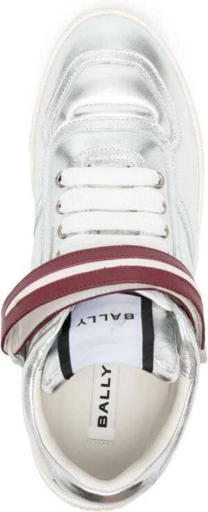Bally leather touch-strap sneakers Silver