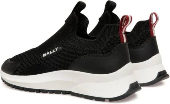 Bally logo-appliqué mesh sneakers Black