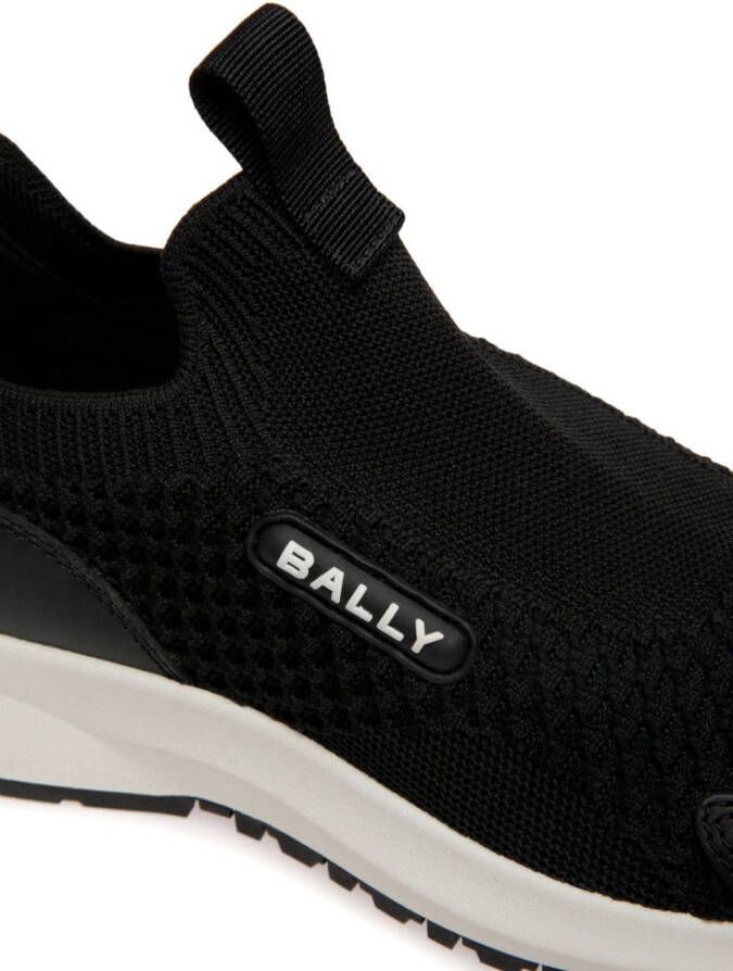 Bally logo-appliqué mesh sneakers Black