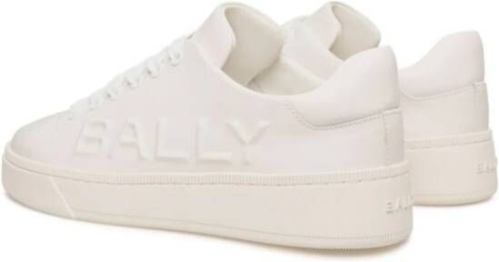 Bally logo-embossed leather sneakers White