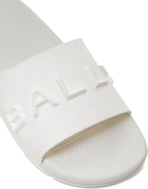 Bally logo-embossed slides White