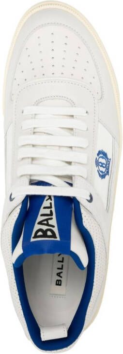 Bally logo-embroidered panelled sneakers White