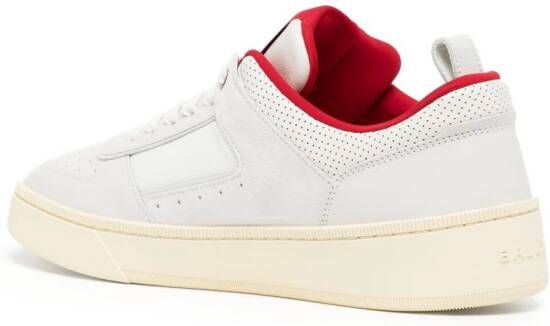 Bally logo-embroidered panelled sneakers White