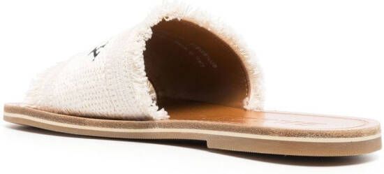 Bally logo-embroidered slide sandals Neutrals