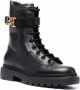 Bally logo-plaque combat boots Black - Thumbnail 2