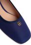 Bally logo-plaque flat ballerina shoes Blue - Thumbnail 4