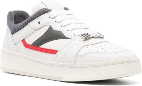 Bally logo-plaque leather sneakers White