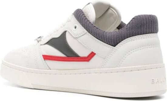 Bally logo-plaque leather sneakers White