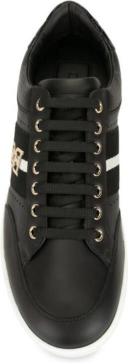 Bally logo-plaque low-top sneakers Black