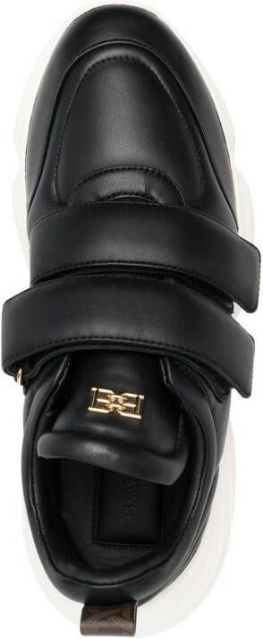 Bally logo-plaque touch-strap sneakers Black