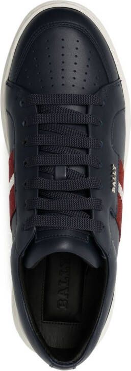 Bally logo-print lace-up sneakers Blue