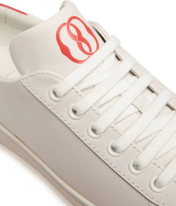 Bally logo-print leather sneakers White